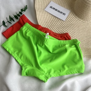 泳裤 男士 休闲百搭平角泳裤 四角游泳裤 品牌断码 健身运动短裤 折扣