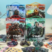 三角洲行动周边文具套装 动漫胸针吧唧本子贴纸 盲盒中性笔游戏同款