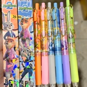 疯狂动物城周边中性笔电影同款 学生专用按动笔圆珠笔兔子 文具套装