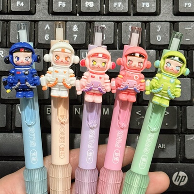 茉莉宇航员的笔可爱卡通高颜值中性笔ins女生刷题笔防疲劳圆珠笔5
