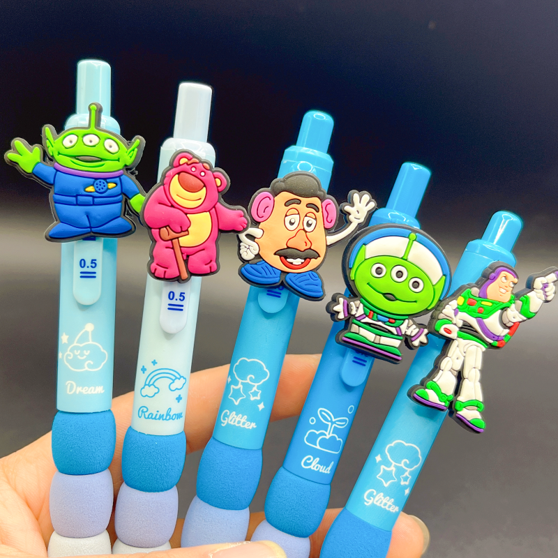 按动中性笔创意搞怪巴斯光年黑笔