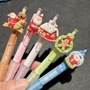 圣诞节礼物文具中性笔创意高颜值圣诞老人玩偶挂件笔小学生 礼品