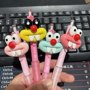 稀奇古怪的笔高颜值ins风刷题笔速干少女心可爱搞怪大嘴巴文具0.5