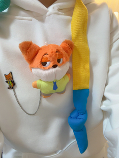 疯狂动物城迪士尼周边兔子警官朱迪配饰狐尼克卡通胸针别针包挂件