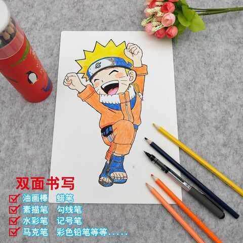 写字diy可硬简约单词涂鸦纸生日厚贺卡的手绘空白卡片自制识字卡