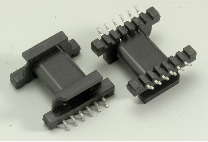 EPC19高频变压器骨架贴片卧式6+6针LCP材料