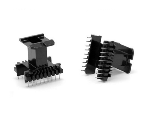 EE42骨架磁芯直插立式9+9针高频变压器电感材料排距28mm