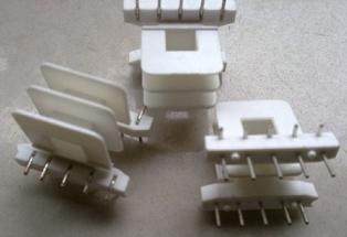 EE25双槽骨架镜面磁芯L脚卧式5+5针高频变压器材料