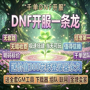 DNF开服一条龙版本出售DnF架设60-110级搭建DNF搭建 pvf修改定制