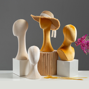 假发头模道具帽子架假人头饰品陈列展示架项链架人台模特头可插针