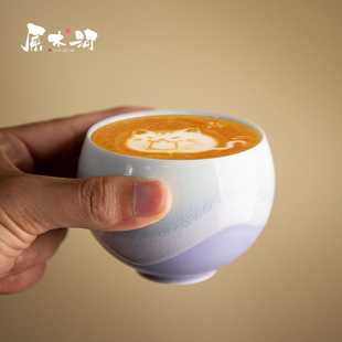 景德镇陶瓷手握蛋杯主人杯本来不该有咖啡杯女士个人手作拉花杯子