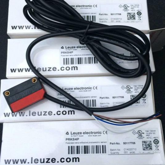 现货LEUZE劳易测PRK5/4P 50117705反光板TKS 50X50镜反光电传感器