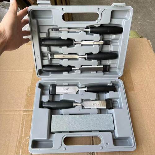 木工凿7件套平凿扁铲组套塑柄穿心木工工具套装6件套出口跨境