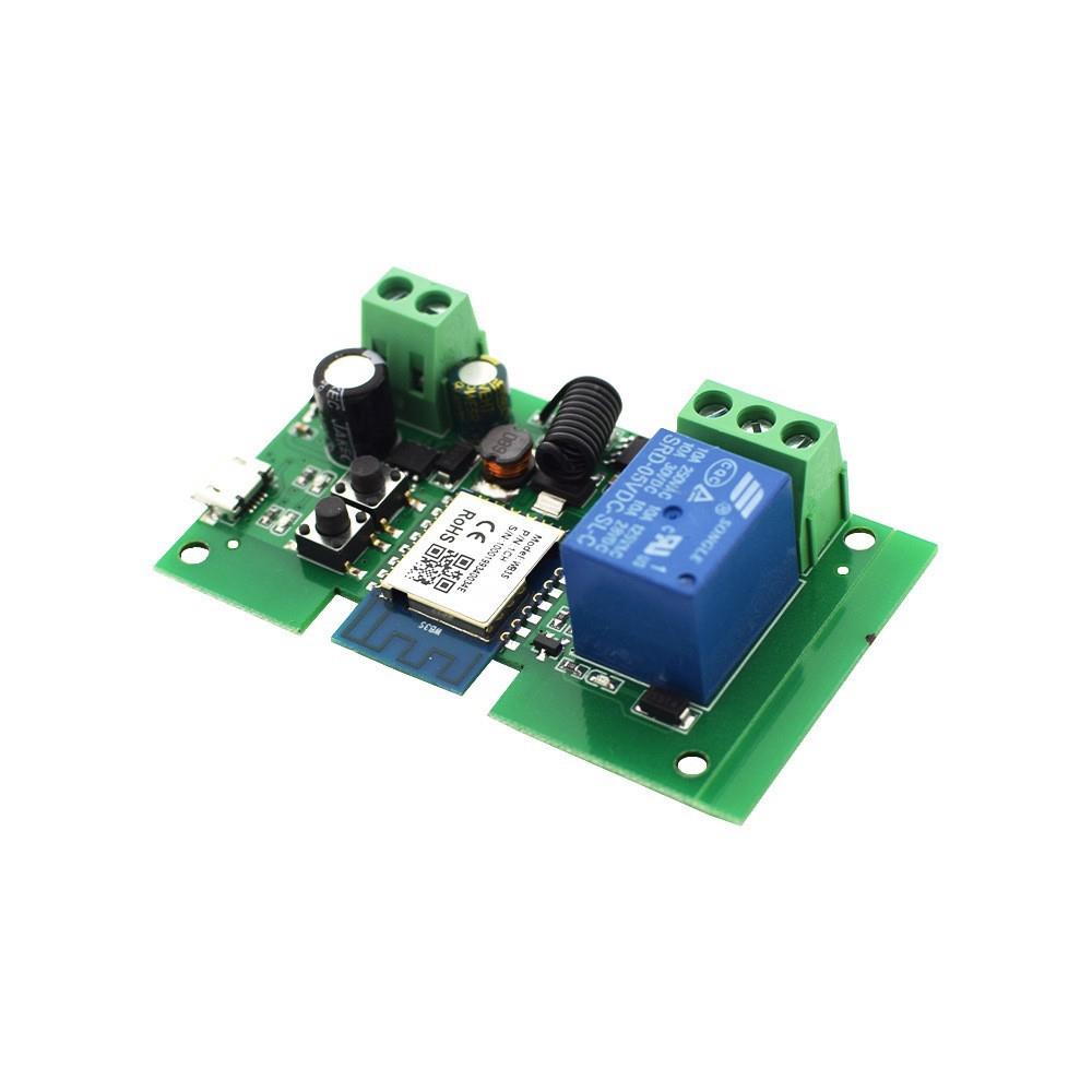 涂鸦WIFI+RF 1路1CH DC5V/12V/32V点动自锁模块智能远程遥控开关