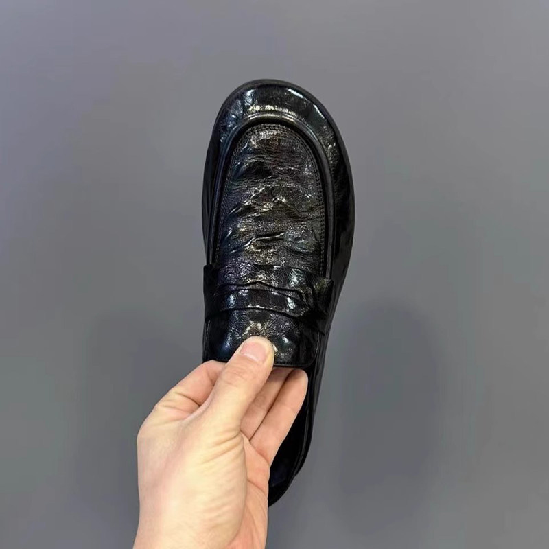 男鞋秋季透气2025新款一脚蹬乐福豆豆鞋英伦商务男士休闲皮鞋真皮,流行男鞋,时尚休闲鞋,淘宝优惠券,粉丝福利购,淘宝优惠卷