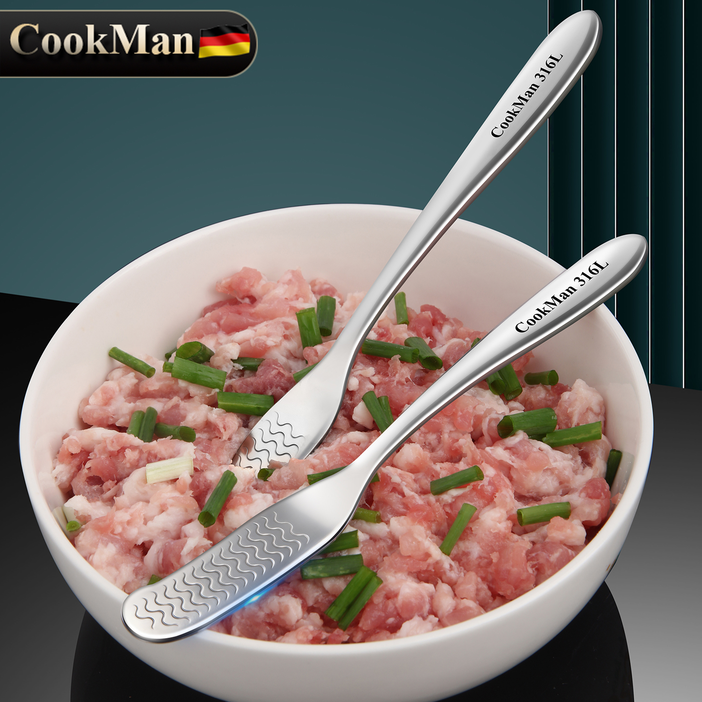 波尔316L不锈钢包饺子神器挖馅勺