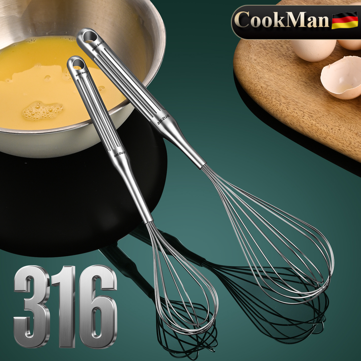 罗马假日316不锈钢打蛋器神器