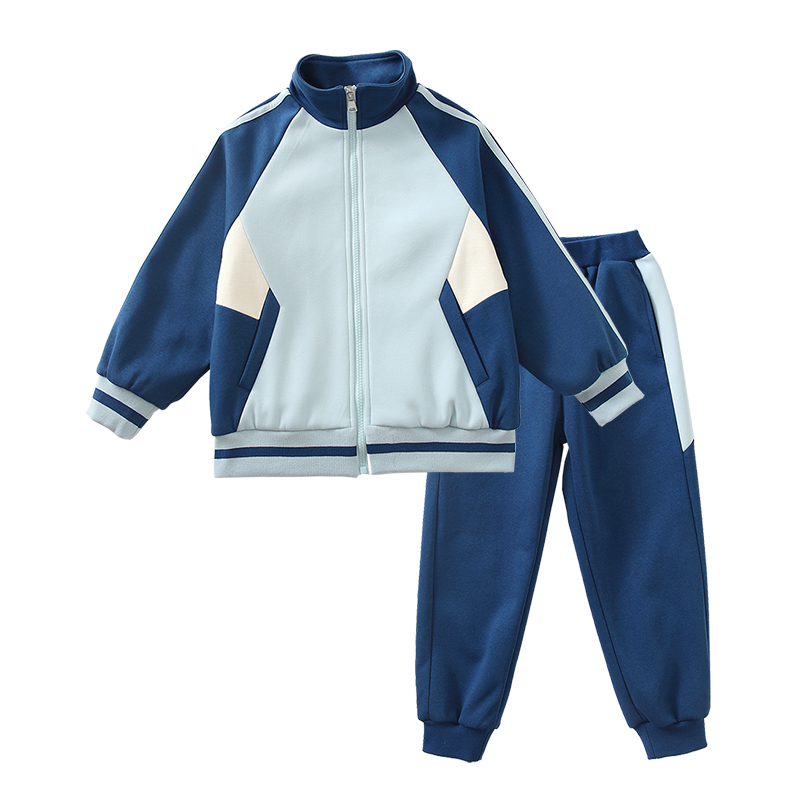 学院风蓝色校服套装中小学生班服春夏装新款男女儿童班服幼儿园服