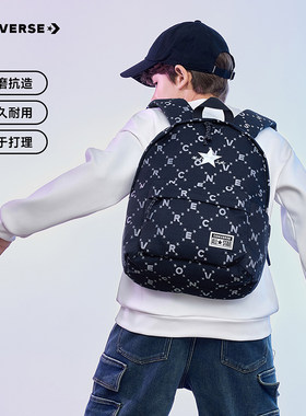 Converse匡威双肩背包时尚满印学生书包小学生ins小众背包