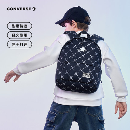 Converse匡威双肩背包时尚满印学生书包小学生ins小众背包