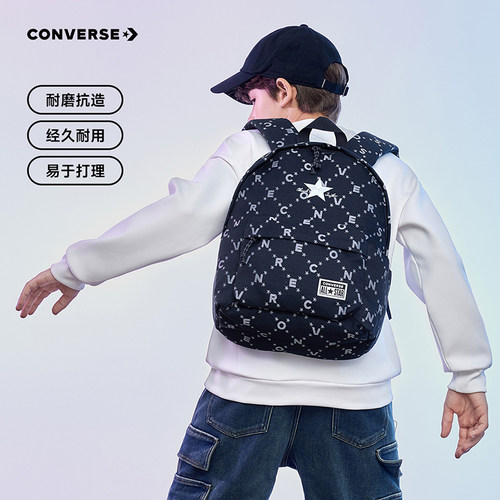Converse匡威 学生双肩背包时尚满印电脑隔层高中生电脑包