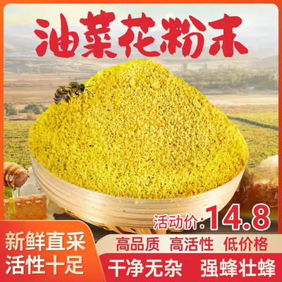 养蜂花粉喂蜂纯天然食用油菜花粉