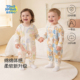 婴儿衣服春秋款 睡衣 宝宝连体衣偏开纯棉打底衣新生儿哈衣爬服春装
