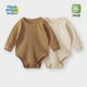 三角哈新生婴幼衣服春装 长袖 睡衣宝宝连体衣春季 婴儿包屁衣春秋款