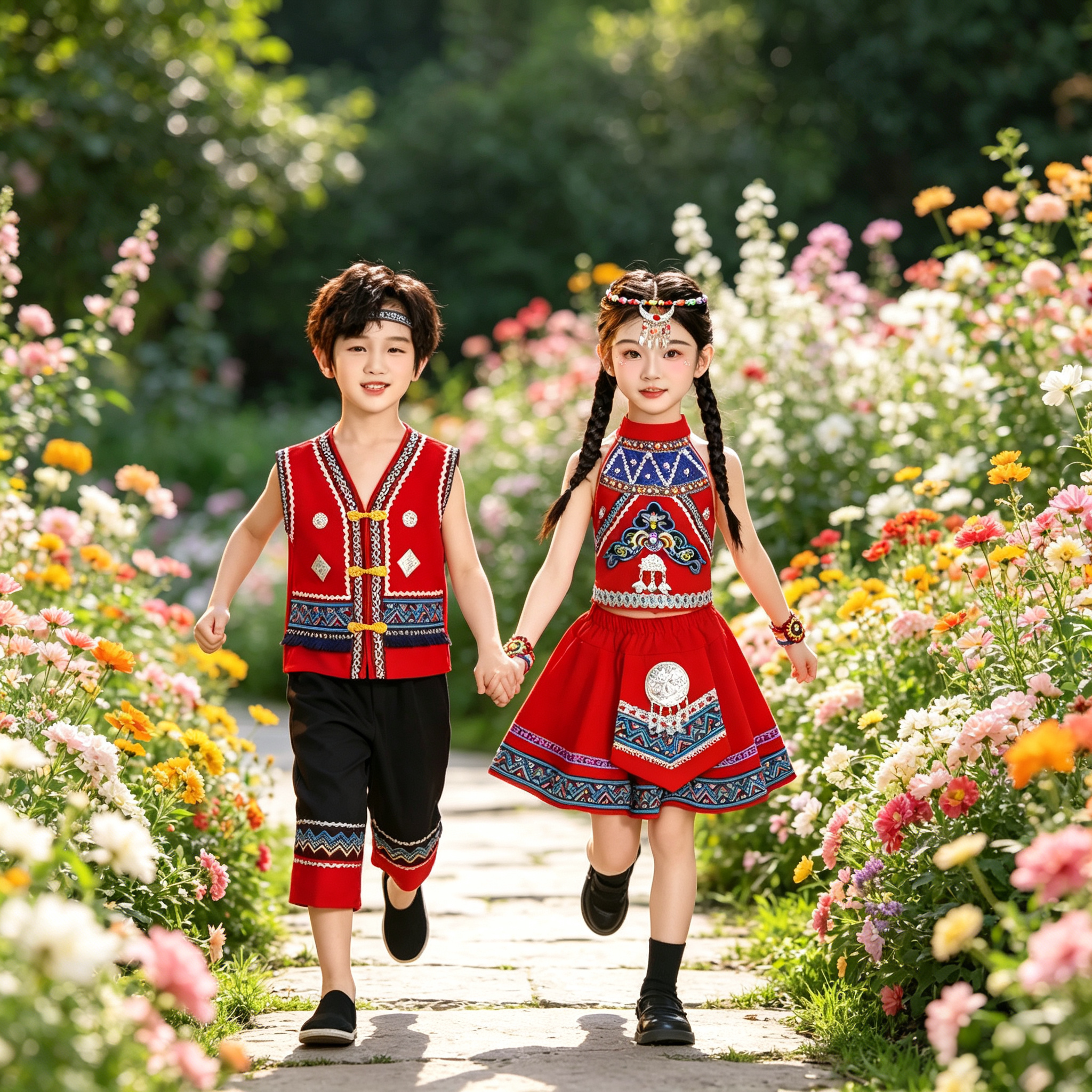 幼儿园少数民族舞蹈服套装演出服