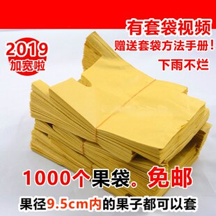 水果套袋包桃子的袋子桃子套袋专用袋黄桃纸袋果树袋500个桃袋套
