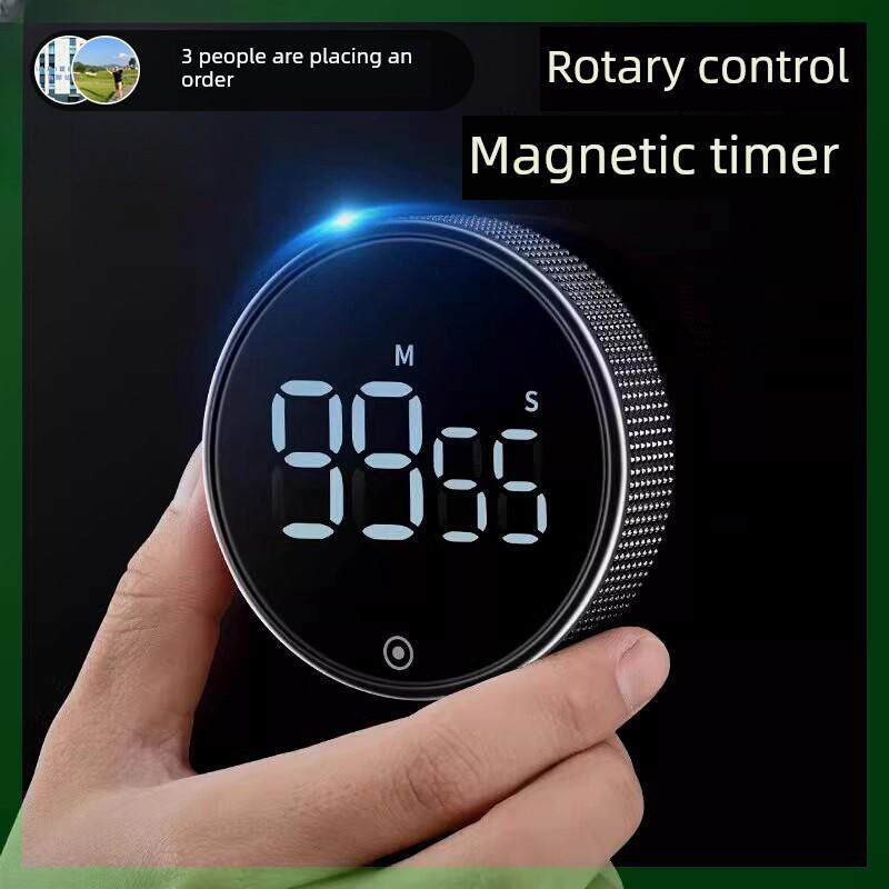 厨房计时器计时器磁性旋转数字提醒烹饪学习倒计时秒表健身自律