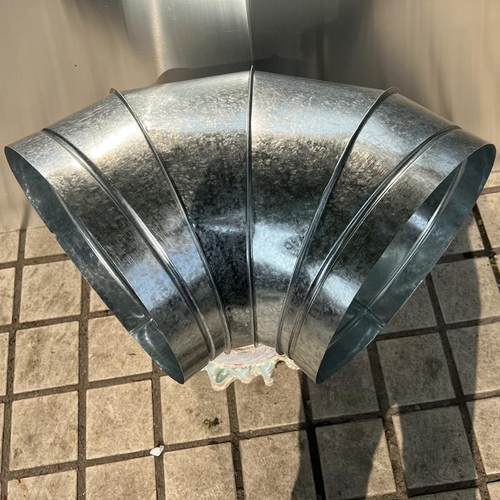 定制风管弯头地下室内烟囱排烟镀锌白铁皮45度60度90度通风管道