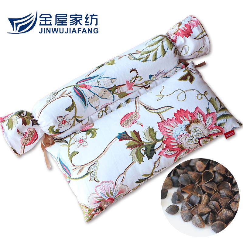 颈椎枕 糖果枕护颈枕草花枕腰部枕头枕芯荞麦枕方枕圆枕