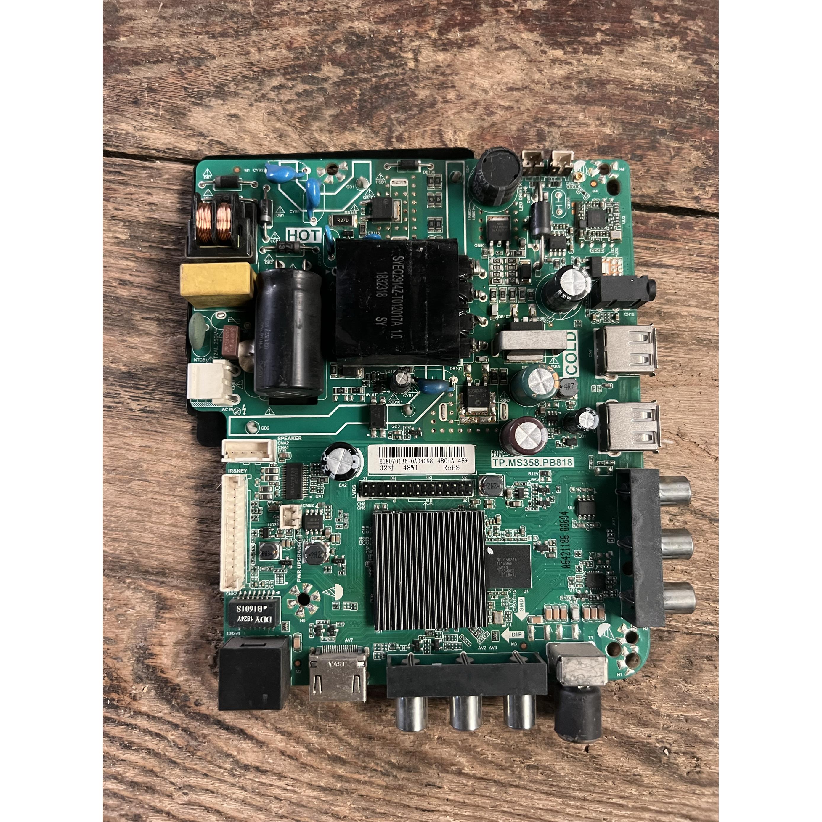 原装三合一主板TP.MS358.PB818恒流30V-57V/480MA25W低分屏