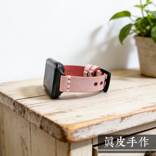 复古手工牛皮植鞣皮适用小米手环9pro表带女礼物雾蜡皮真皮腕带