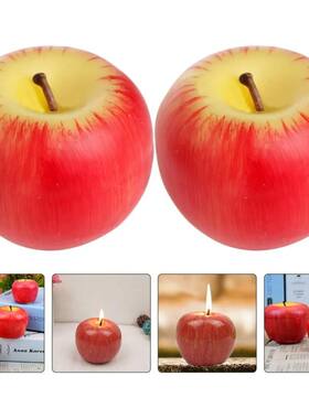 Creative Apple Candle Christmas Christmas Eve Gift Fruit Can
