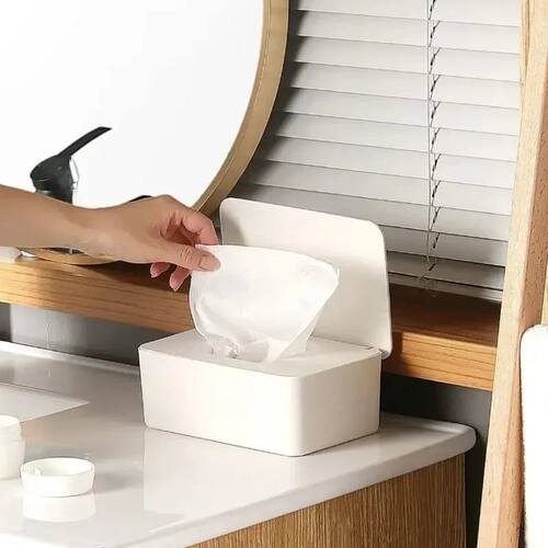 Lid Design Tissue Box Dustproof Wet Tissue Box Holder Portab