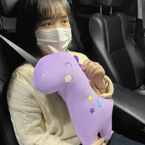 Cartoon Cute Plush Car Seat Belts Covers Shoulder Padding Un