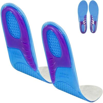 Gel Insole Silicone Orthopedic Insoles for Man Women Anti-Sh