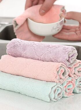 10 Pcs Kitchen Cleaning Rags - High Absorbency Quick-Dry Reu