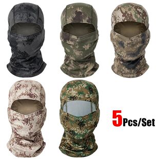 Sunscreen 5Pcs Unisex Hat Outdoor Balaclava Set Breathable