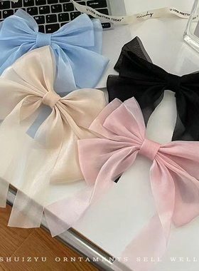 Red bow tie hairpin female Headband hair accessories clip