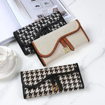 Retro Wallet Women's Long Large Capacity Buckle Multi Carda
