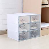 Transparent dustproof plastic 3PCS shoe box Shoes cabinet