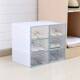 Transparent dustproof plastic 3PCS shoe box Shoes cabinet