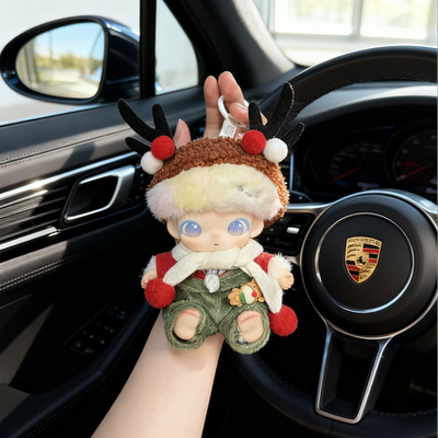 DIMOO娃衣DIMOO新品新生日记娃衣潮玩搪胶公仔衣服换装圣诞节麋鹿