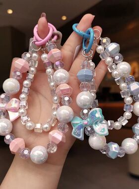 Mobile Phone Lanyard Short Style Wrist Strap Bow Knot Handma