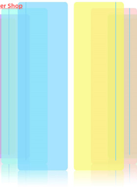 8PCS/Pack Clear Bookmark Guided Reading Highlight Strips Col