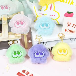 Splatoon Inkling Plush Keychain Anime Orange Red Inkling Kaw