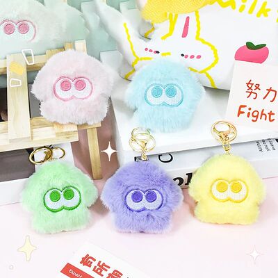 Splatoon Inkling Plush Keychain Anime Orange Red Inkling Kaw